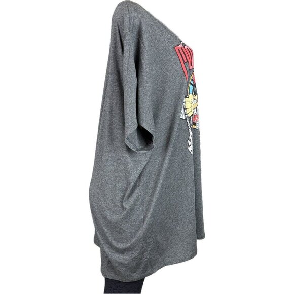 Motley Crue +4 Dark Gray Heather Band Graphic Crew Neckline Short Sleeve Tee - Picture 3 of 6